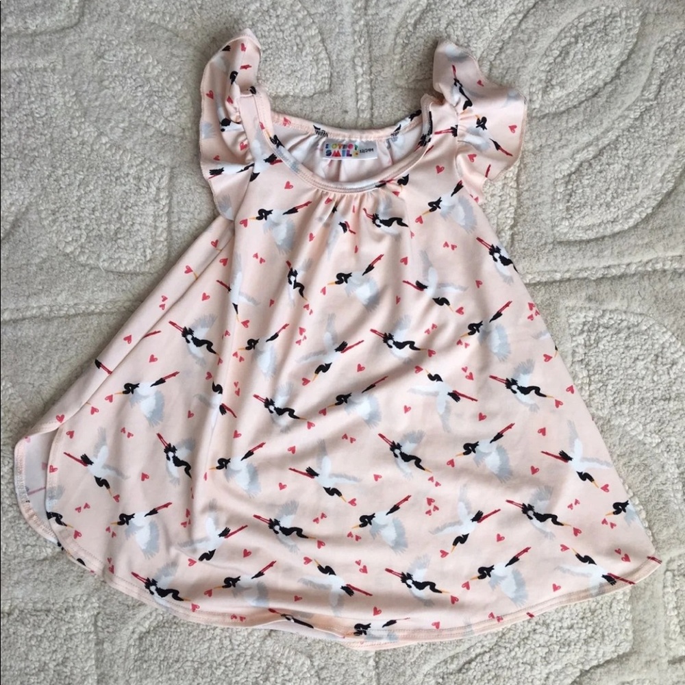 Dot Dot Smile Stork Swing Dress